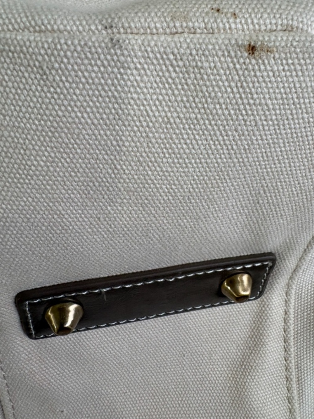 Giani Bernini Chic Classy Shoulder Bag- Neutral, Cream/Off-White/Brown Trim - Picture 8 of 8